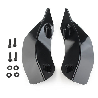 Black Upper Fairing Accents Air Wind Deflector for Harley Road Glide FLTRX (2015-2020)
