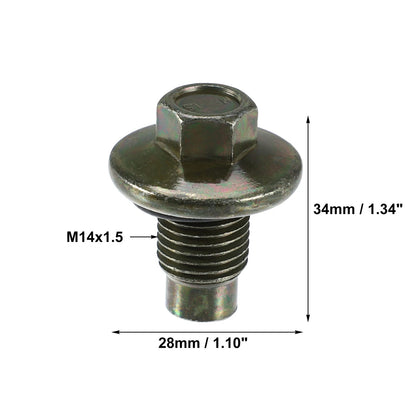 M14x1.5 Car Oil Drain Plug with Washer for Ford Focus (2012-2018)