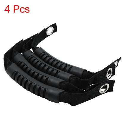 4pcs Black Rear Seat Grab Handle Grip for Jeep Wrangler (2007-2023)