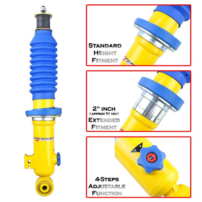 4-Step Shocks for Triton 2005-2023, STD/1-2" Lift (Front Pair)