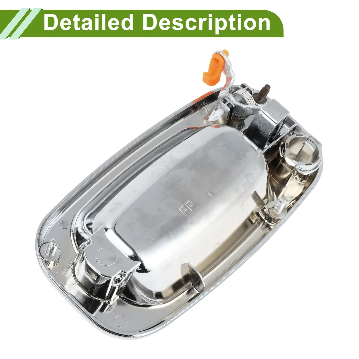 Exterior Door Handle for Chevrolet GMC Silver Tone Front Right