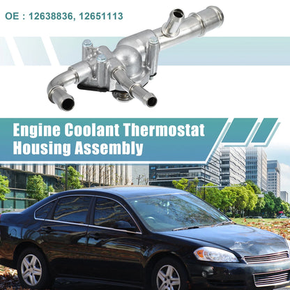Engine Coolant Thermostat Housing Assembly for Chevrolet Impala (14-20)