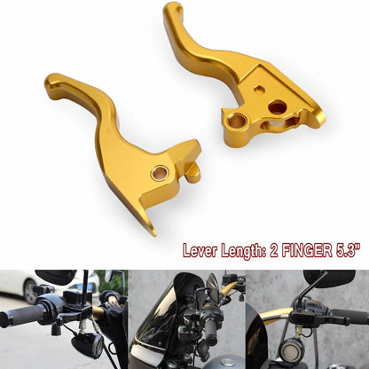 Gold Brake Clutch Levers for Harley Softail Heritage Classic Sport Glide