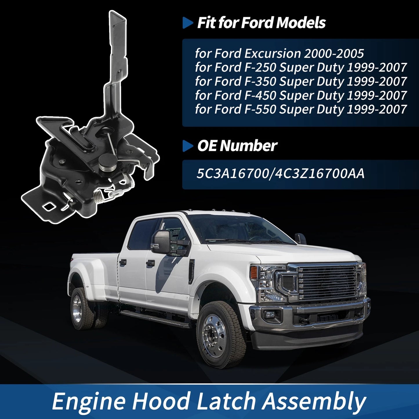 Hood Latch Assembly for Ford Excursion (2000-2005)