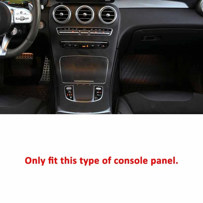 Real Gloss Carbon Fiber Replace Console Panel for Benz W205 Sedan 19-20/ X253 20