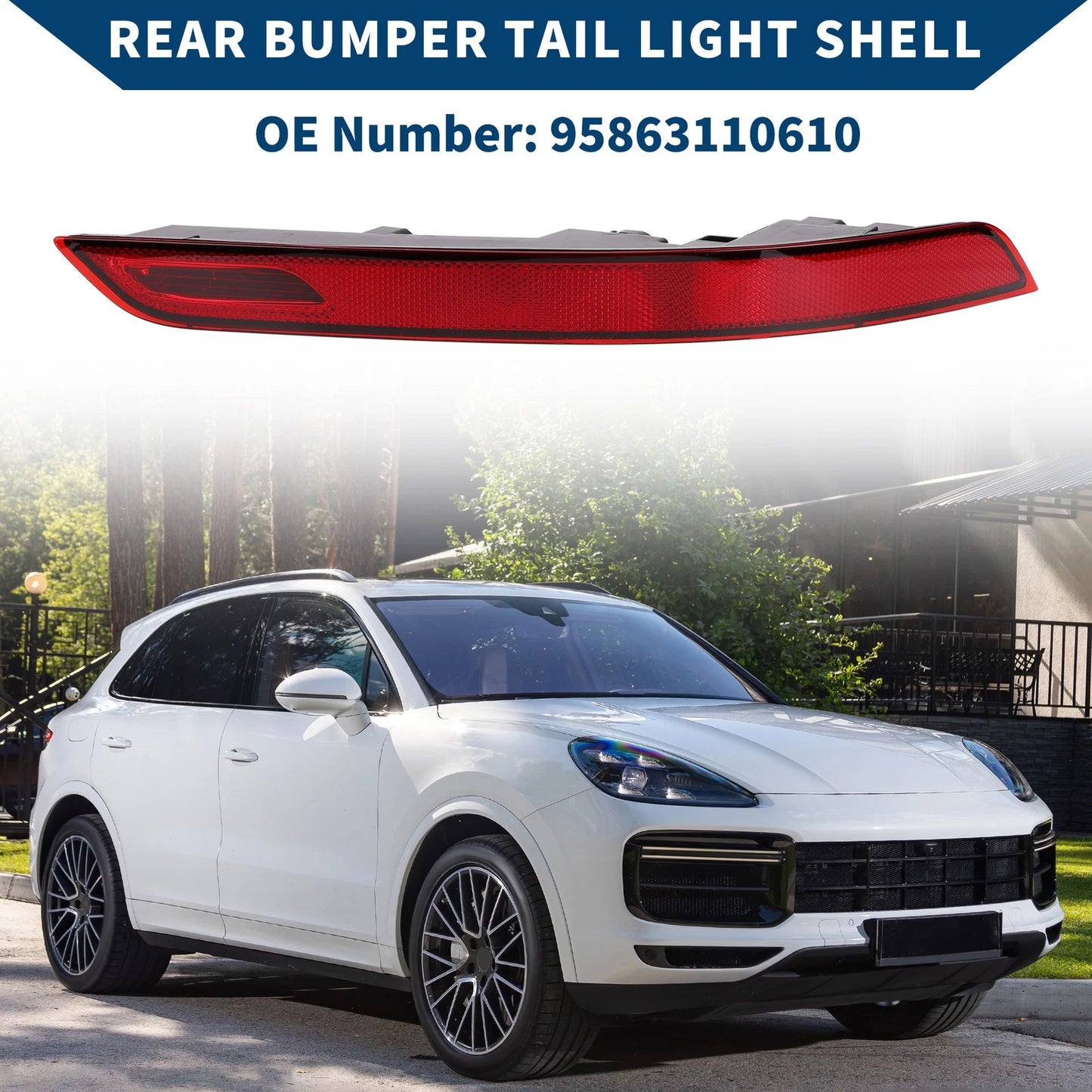 Rear Right Bumper Tail Light Shell for Porsche Cayenne