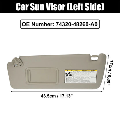 Front Left Car Sun Visor for Toyota Highlander (2004-2007)