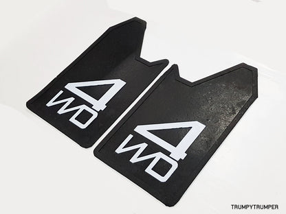 4WD 4X4 Off-Road Mud Flaps Splash Guards for Universal Car Truck Black Rubber