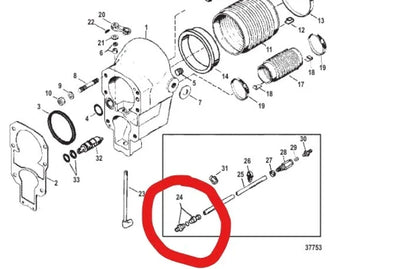 Speedometer Coupling Connector for MerCruiser Alpha Gen 2