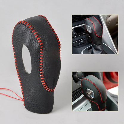Genuine Leather Gear Shift Knob Cover for Ford Focus, Kuga, Escape (2011-2018)