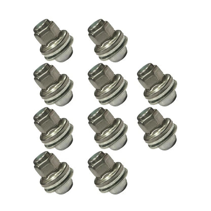 10 x 37mm Wheel Lug Nuts for Jaguar X S-Type, XJ, XK (2000-2008)