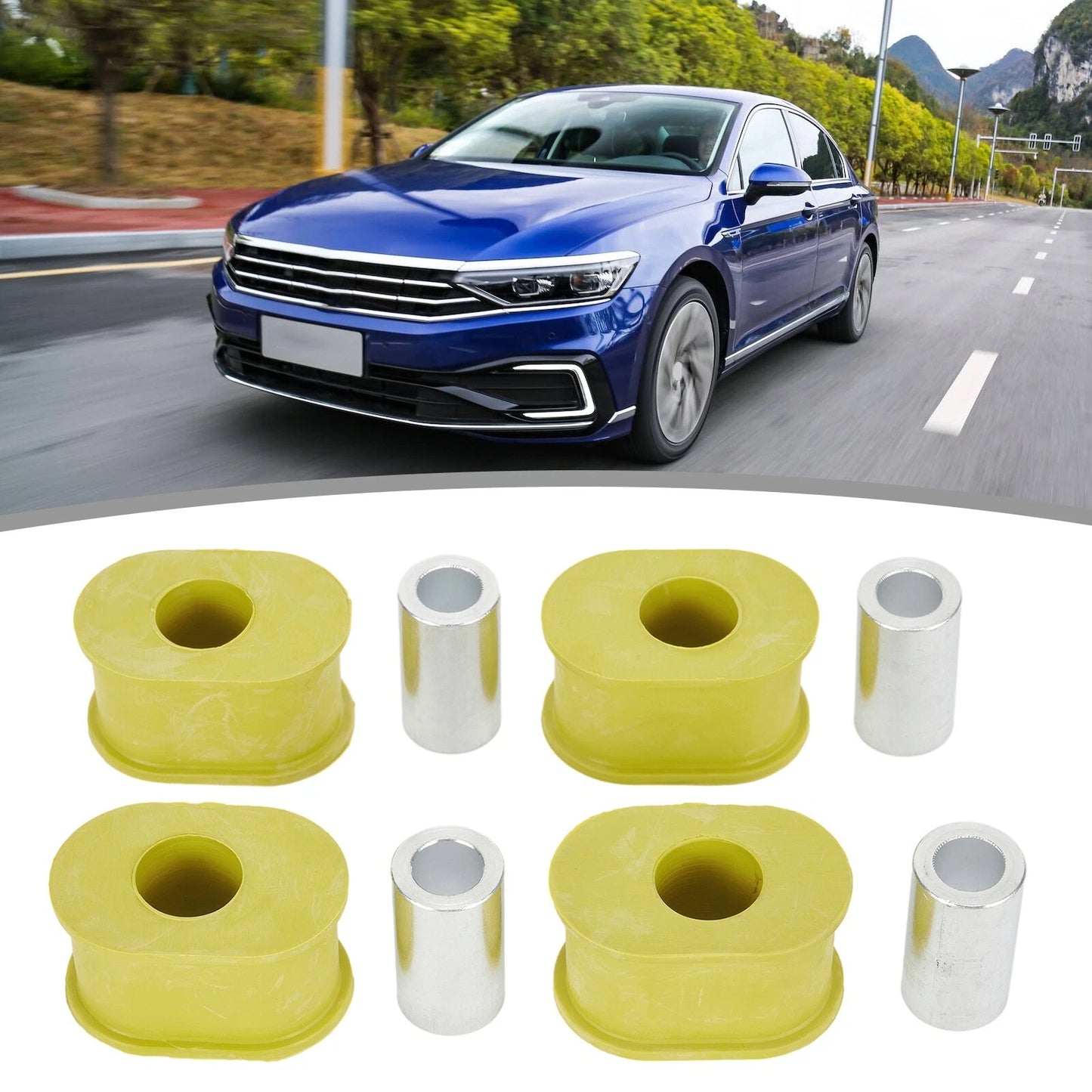 4x Door Brake Hinge Check Strap Rubber Bushes for BMW E65 E66 745i (2001–2008)