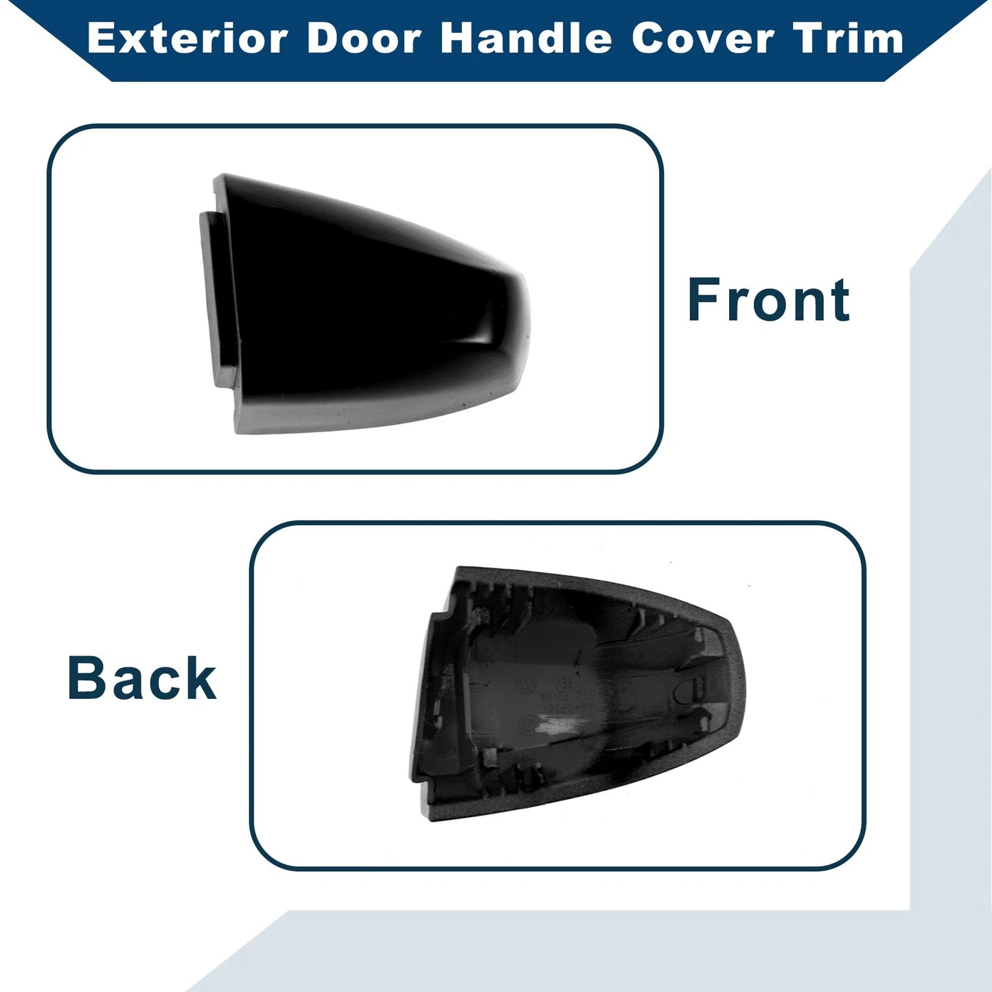 Exterior Door Handle Cover Trim for BMW X1 X5 X6 2014-2019 Black ABS