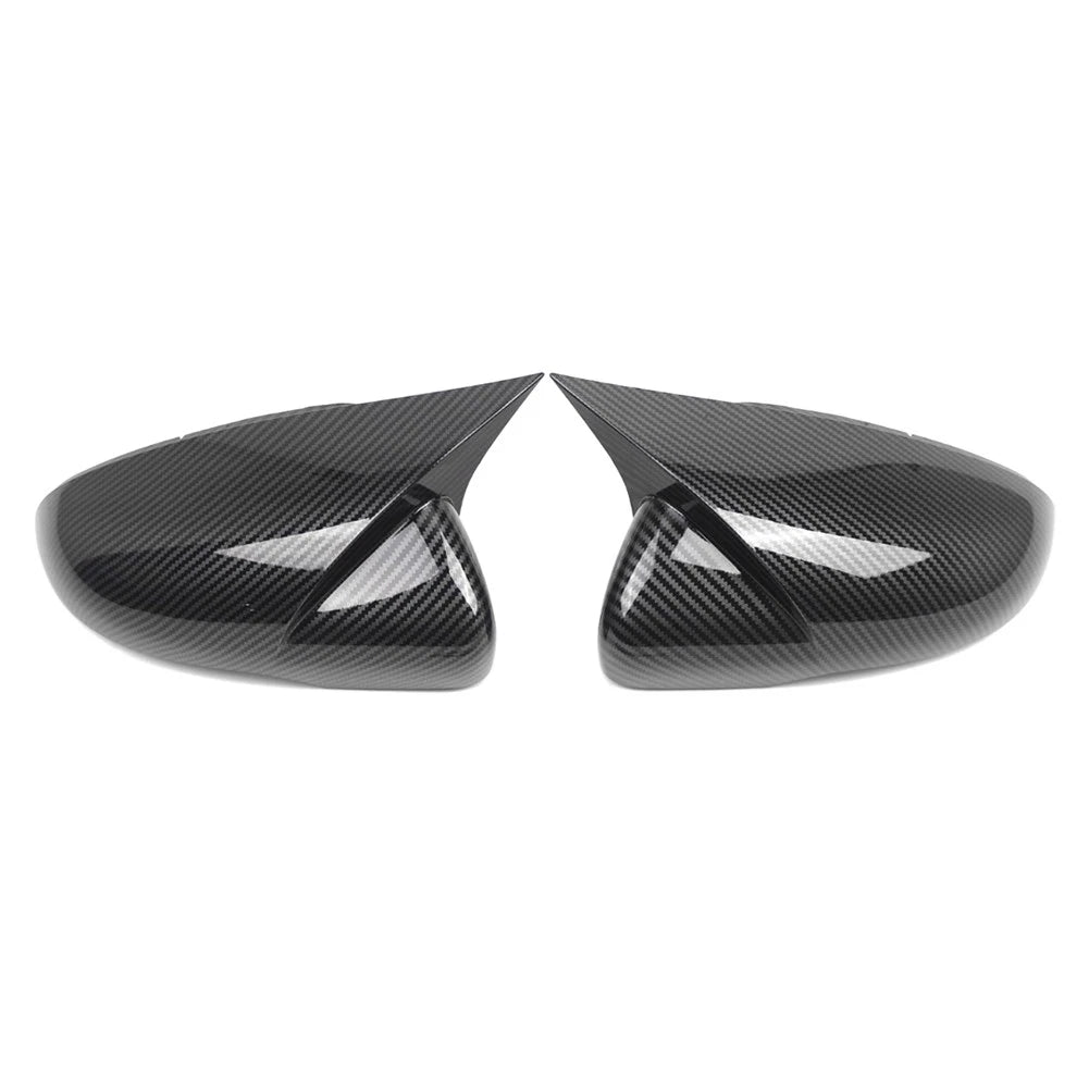 Carbon Fiber Black Side Mirror Cover Caps for VW Golf MK6 (2009-2013)