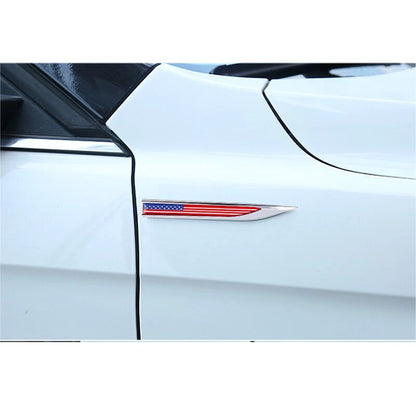 3D Blade American Flag Decal Emblem Sticker for Auto Truck Car