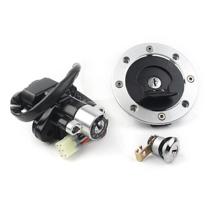 Ignition Switch Fuel Gas Cap Seat Lock Key for Suzuki TL1000R GS500 (1998-2003)