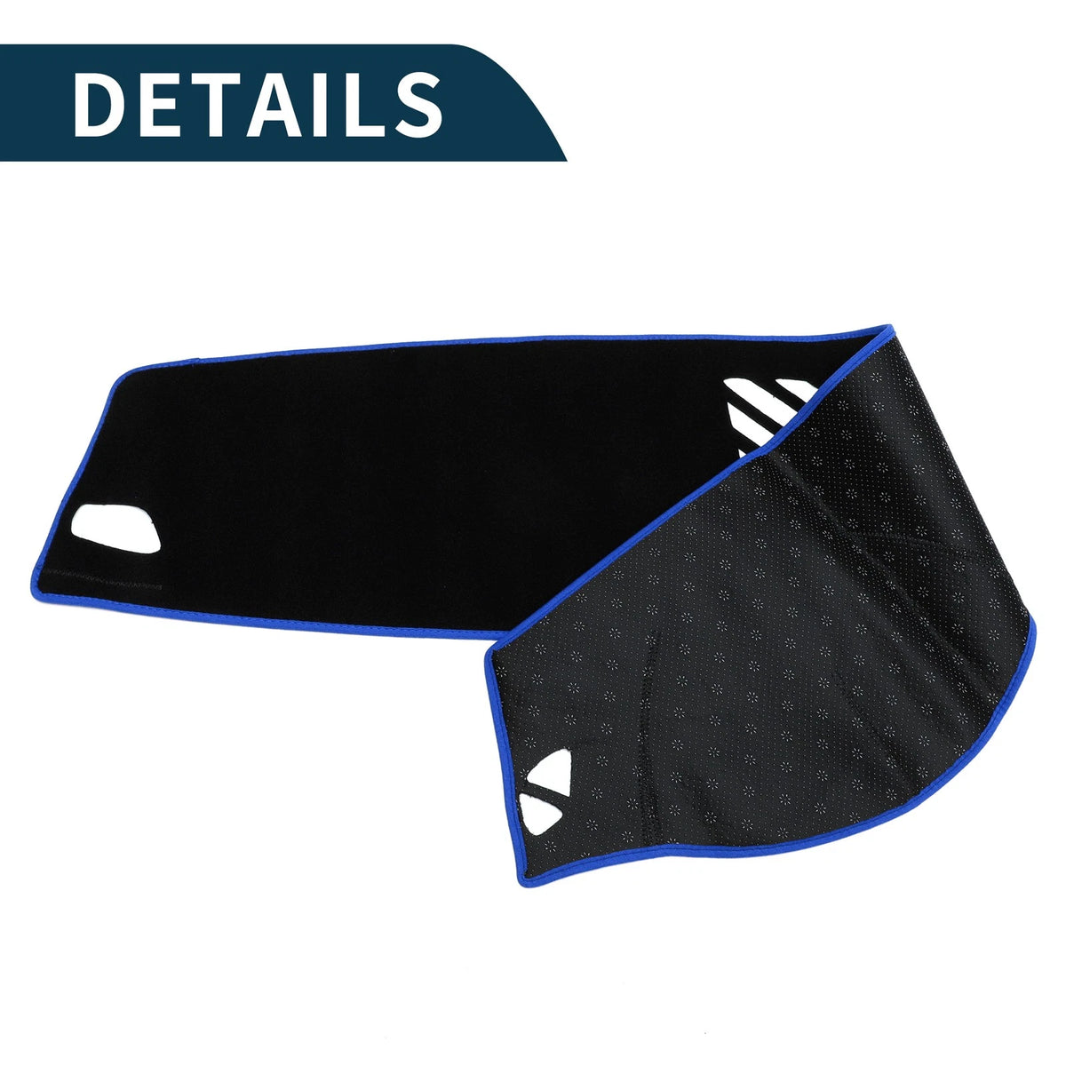 Dashboard Dash Cover Mat for BMW 5 Series F10 F11 (2011-2017) Black Blue