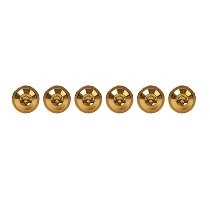 6 x Universal Titanium M5 Truss Torx Screws 10mm for Bike Motorcycle Gold