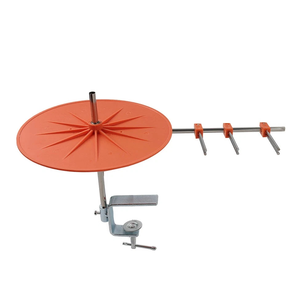 10" Disc Binding & Tape Holder Reel with Mounting Clamp for Sewing Machine