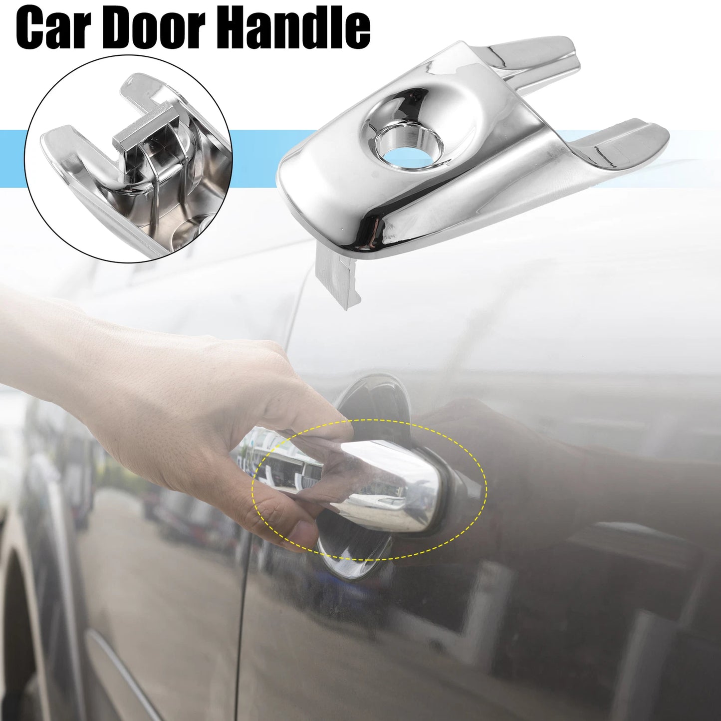 Front Left Exterior Door Handle Lock Cover for Ford Edge (2011-2014)