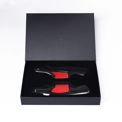 2 x Black Carbon Fiber Shift Paddle Extensions for Ford Taurus