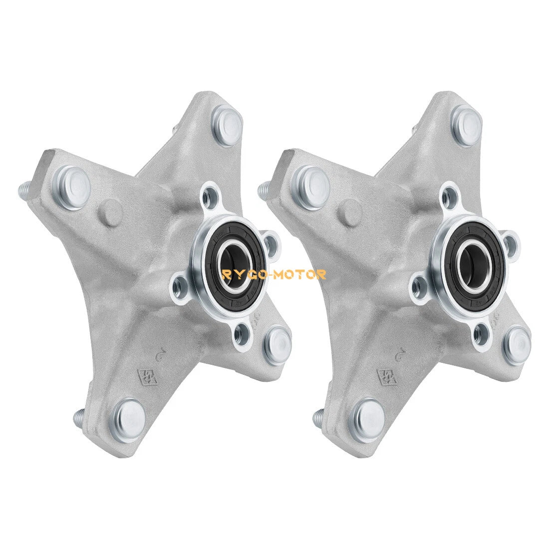 2 x Front Wheel Hubs w/Studs Seals Bearings for Yamaha Raptor 660R 700 YFZ450 450R