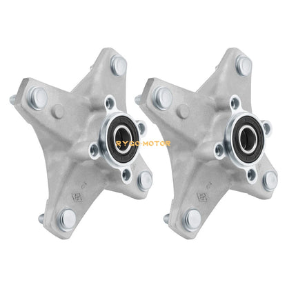 2 x Front Wheel Hubs w/Studs Seals Bearings for Yamaha Raptor 660R 700 YFZ450 450R