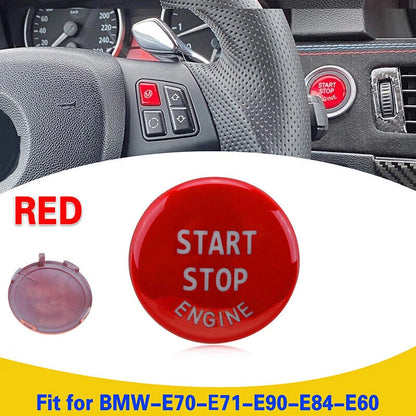Red Engine Start Stop Push Button Cover Trim for BMW E90 E92 E60 X5 (2007-2013)
