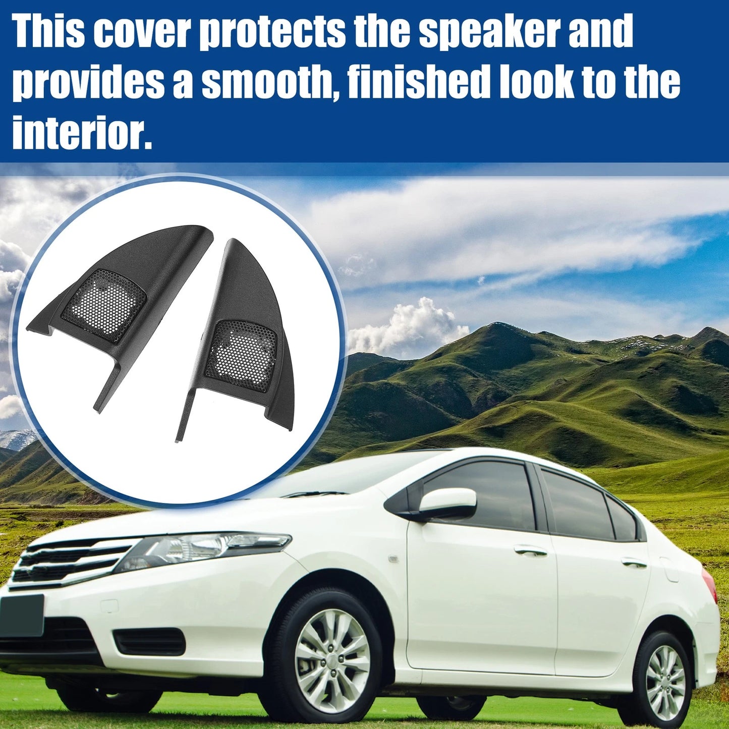Auto Door Tweeter Speaker Panel Cover Trim for Honda City (2008-2013)