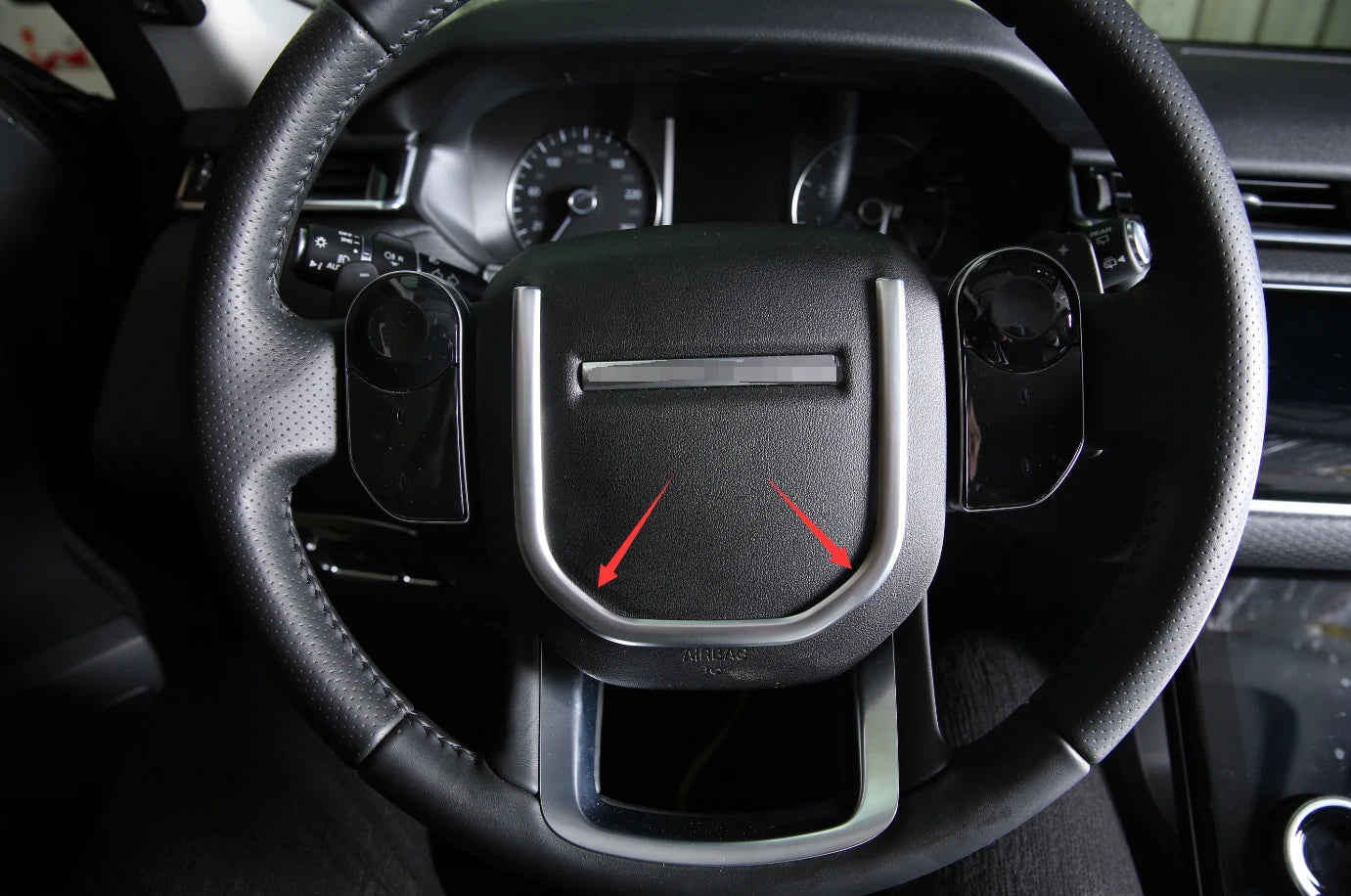 U Shape Steering Wheel Cover Trim for Range Rover Velar (2018-2023)