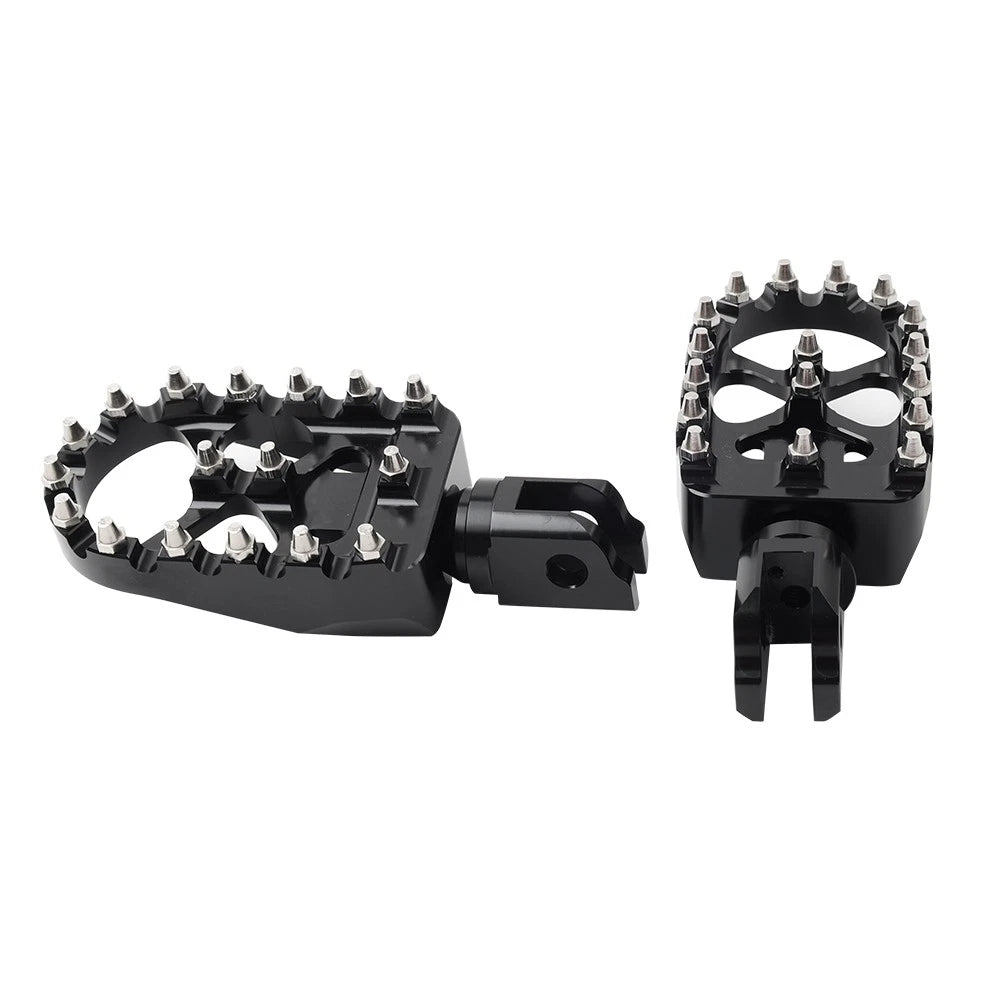 Black Front FootPeg Rider Pedal for Harley FXBB FXLR FXLRS FXLRST FXST FLSB FXBR (2018-2023)