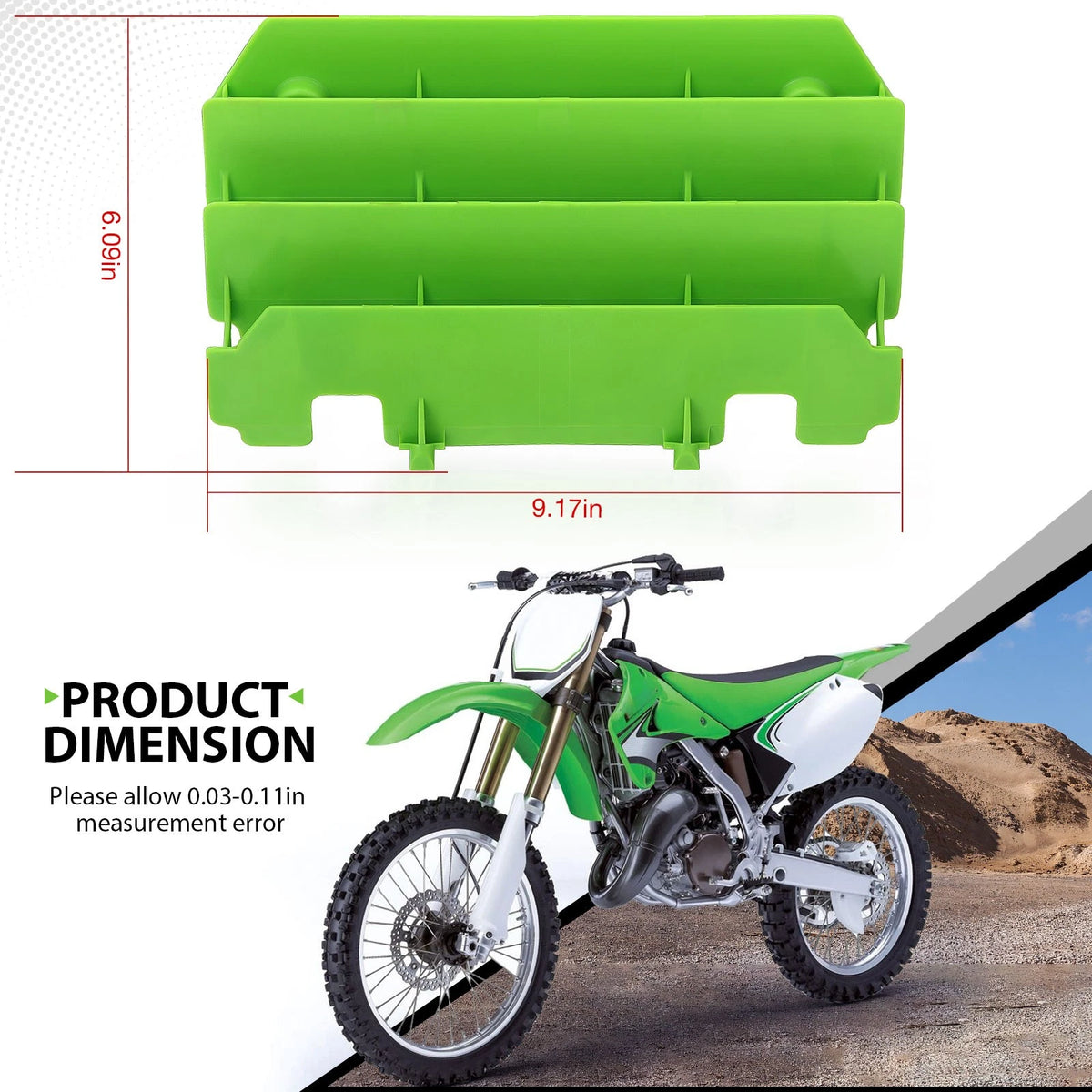 Guard Set Shrouds 2 x for Kawasaki KX125/KX250 (1994–2004)