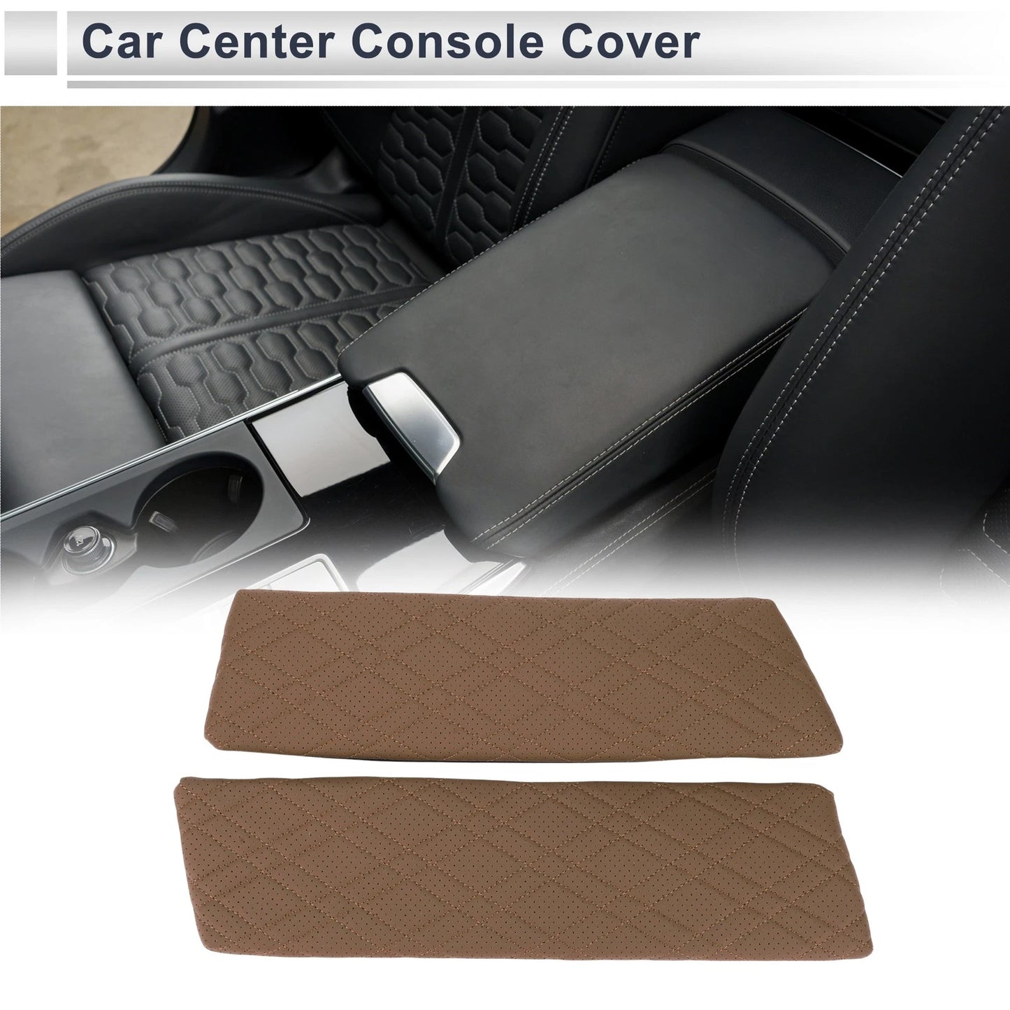 Brown Center Console Cover for BMW 5 Series G30 (2018-2023)