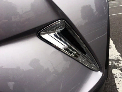 ABS Chrome Front Bumper Corner Protect Cover Trim for Toyota C-HR (2018-2023)