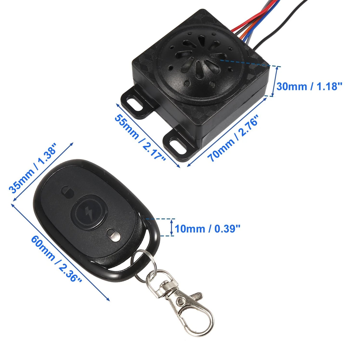 DC 48-72V Universal Motorcycle Anti-theft Security Alarm System Engine Start