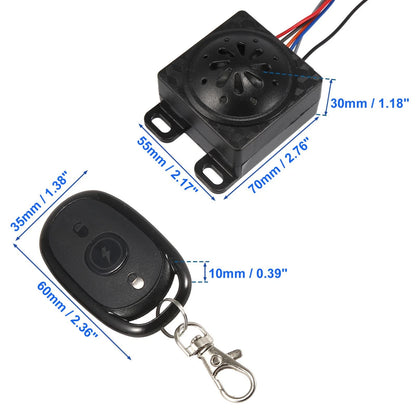 DC 48-72V Universal Motorcycle Anti-theft Security Alarm System Engine Start