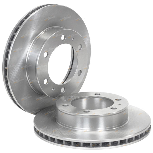 2 x Front Disc Brake Rotors for Toyota Hilux (2004–2011)