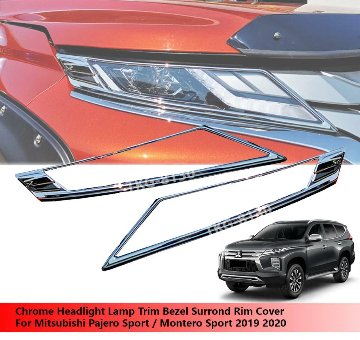 Headlight Cover Trim for Mitsubishi Pajero Sport (2019-2020)