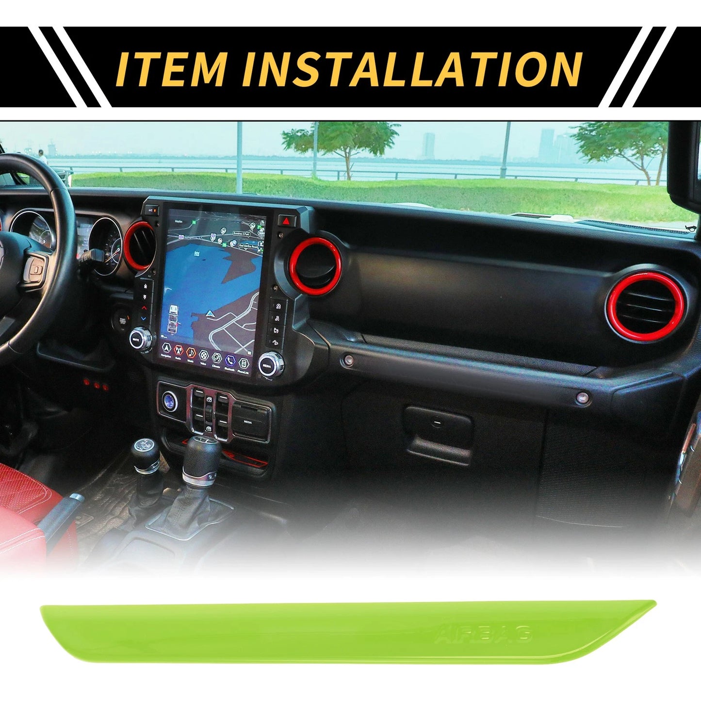 Passenger Side Seat Handle Trim for Jeep Wrangler JL JLU (2018-2024)