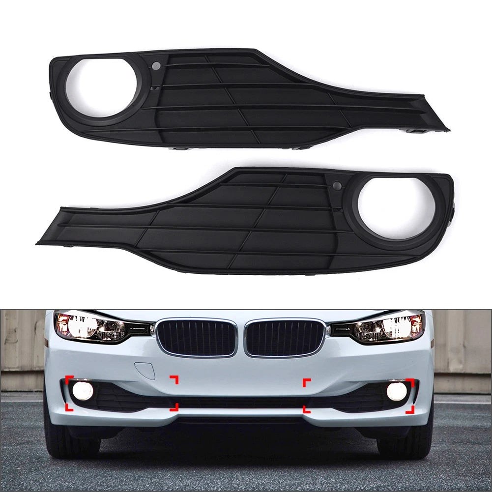 Front Bumper Fog Light Grille for BMW 3 Series F30 F31 320i (2012-2015)