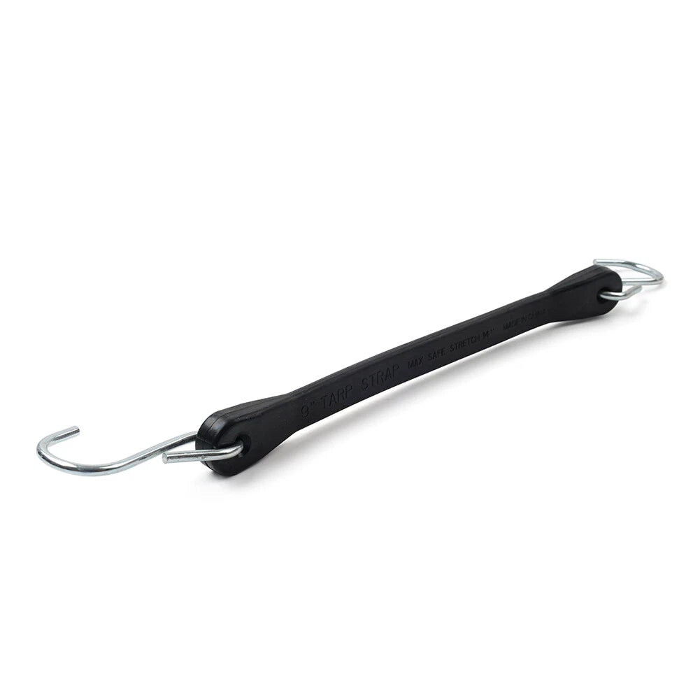 9" Heavy Duty Rubber Tarp Straps  Tie Down Bungee Cords with Hooks