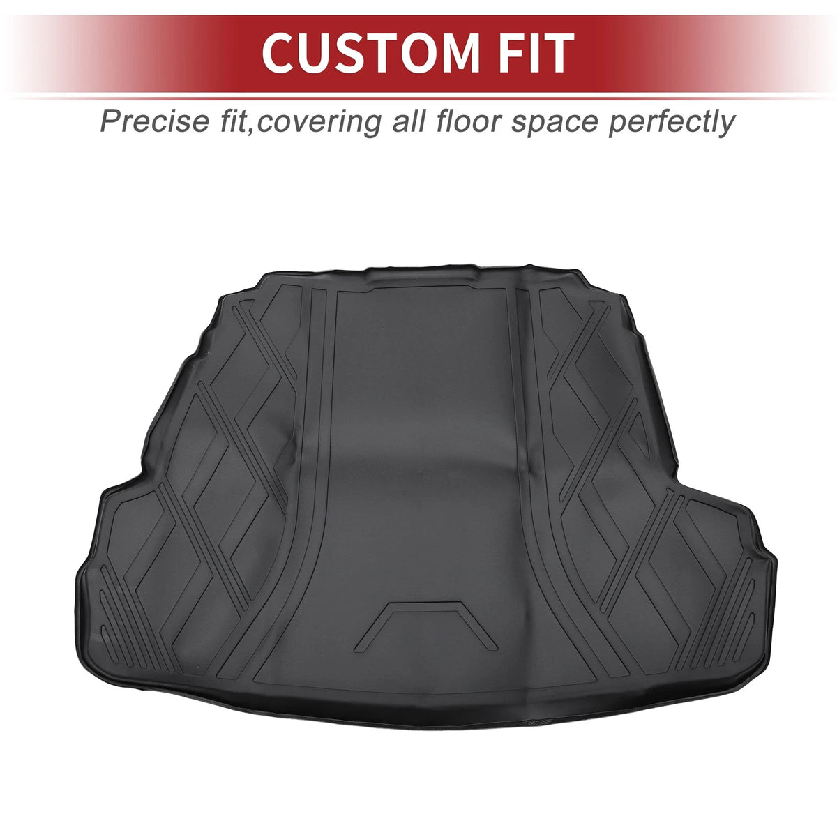 Cargo Liner Rear Trunk Mat for Hyundai Sonata (2011-2014) Diamond Pattern TPE