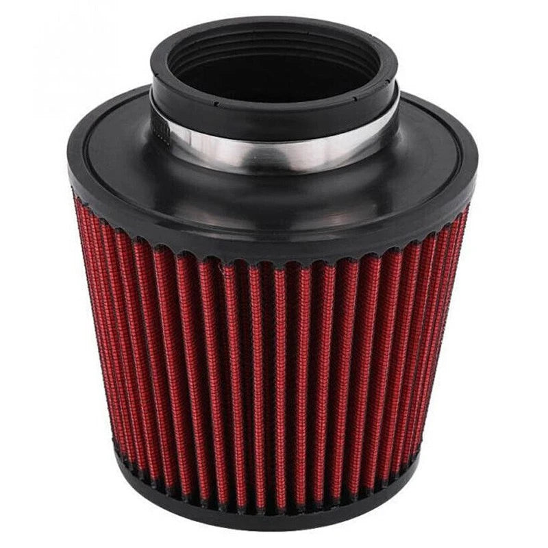 76mm Red Air Filter & Clamp for Universal Cold Air Intake System