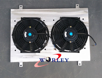 Aluminum Radiator Fan Shroud +  12" Fans for Nissan Silvia S14 S15 (1995-2002)