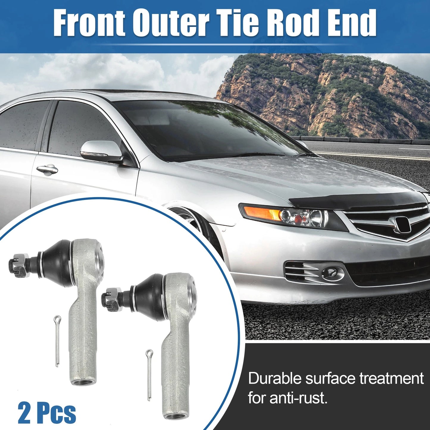 Front Outer Tie Rod End Links for Nissan Altima