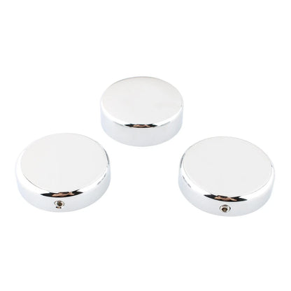 3 x Chrome Top Fork Tube Stem Nuts for Harley V-Rod Night Rod Special (2007-2011)