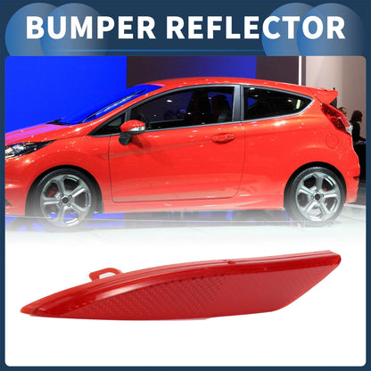Red Rear Left Bumper Reflector for Ford Fiesta Sedan (2009-2012)