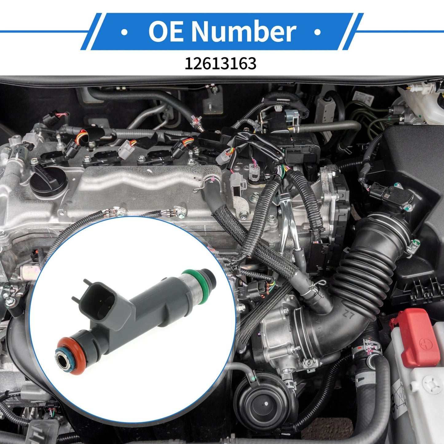 Fuel Injector 1 Pc for Chevrolet Malibu 2.4 Gray (2008 - 2012)