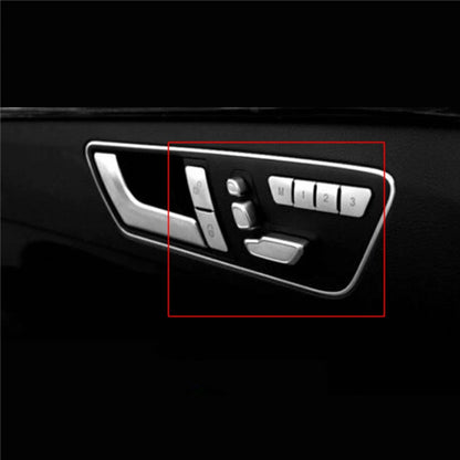 Door Lock Memory Switch Button Cover Trims for Benz GLE GL GLS ML (2016-2023)