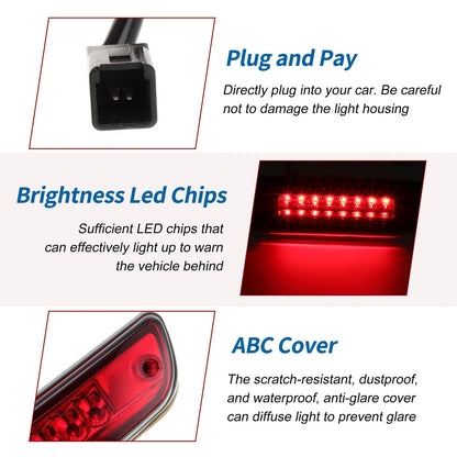 Red LED Third Brake Light for Toyota Tacoma (2005-2015)